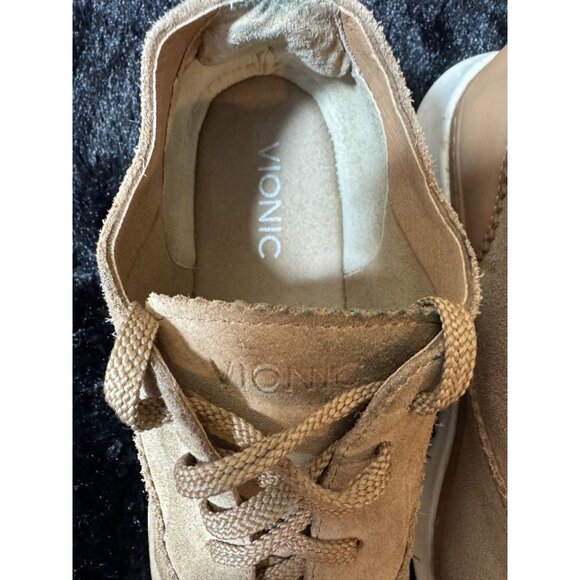 VIONIC 355 Taylor Women Suede Tan Suede Comfort Shoes Size 9  Classic Style - Picture 5 of 6